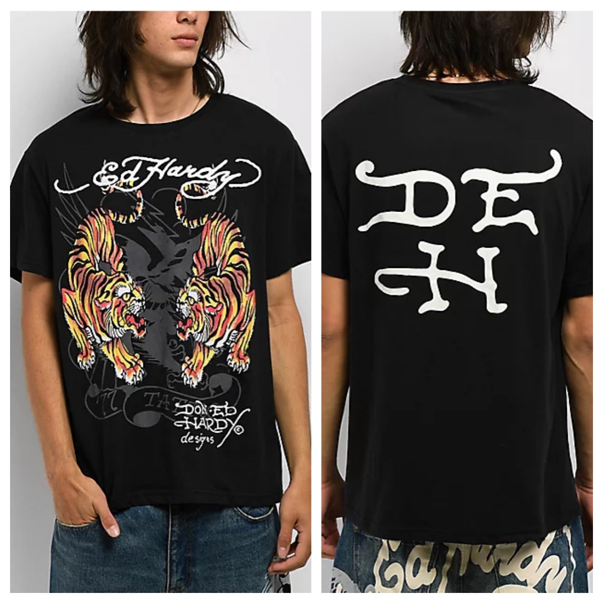 Streetwear Brand Tees - Camiseta de algodão com estampa gráfica