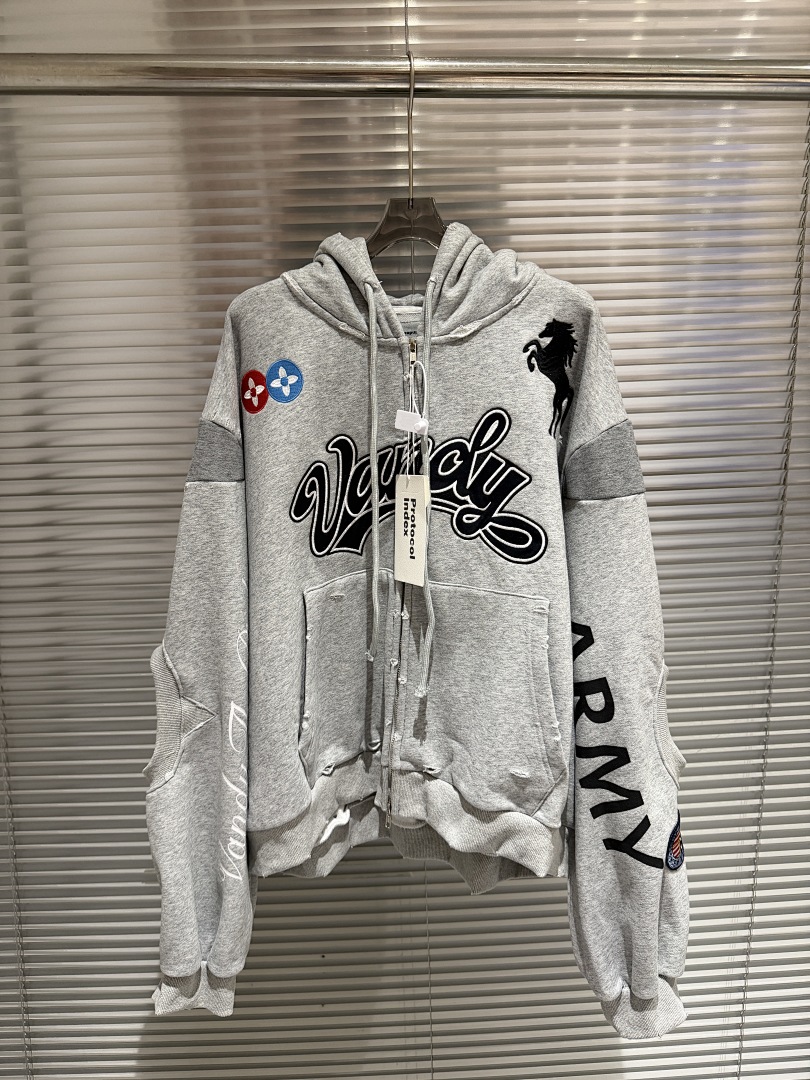 Streetwear Brand Collabs - Hoodie Oversized com Zíper da Marca