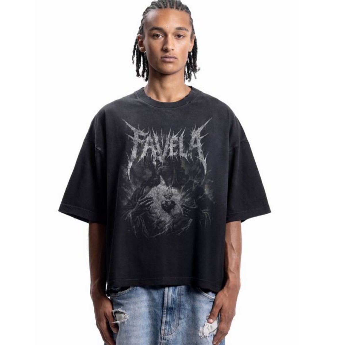 Streetwear Brand Heart - Camiseta Unissex de Algodão com Estampa