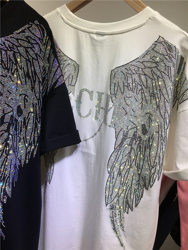 Unisex Oversized Rhinestone An - Streetwear Brand Tees avaliação e preço