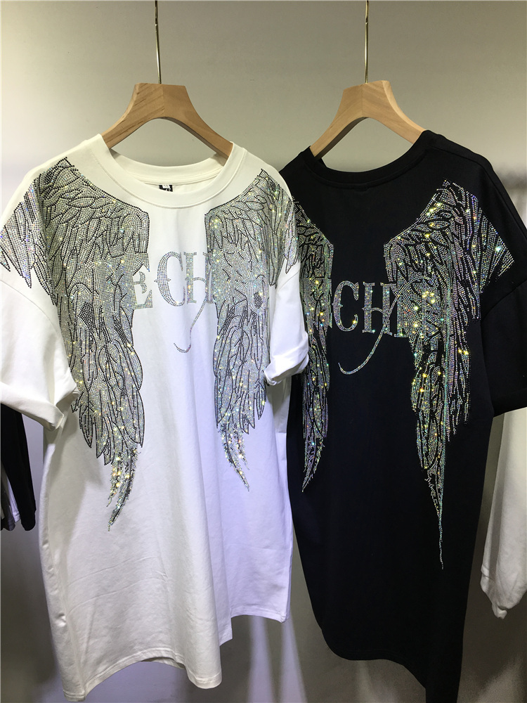 Unisex Oversized Rhinestone An - Streetwear Brand Tees avaliação e preço