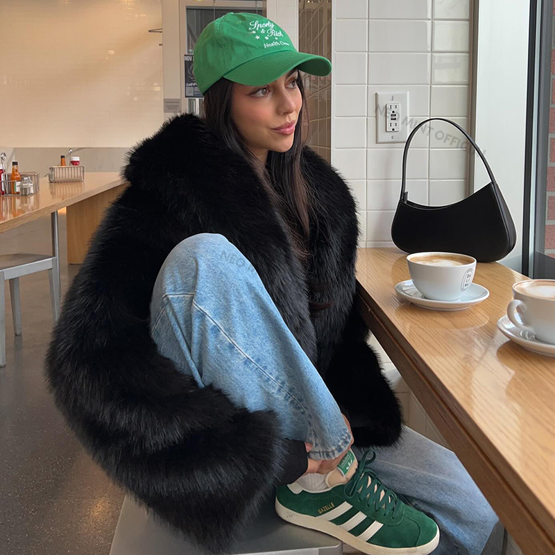 Neo mint rua moda xale colarin - Streetwear Girl Brand avaliação e preço